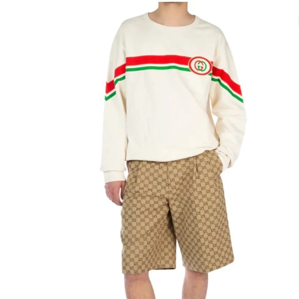 Gucci  GG Logo Distressed Sweatshirt over size